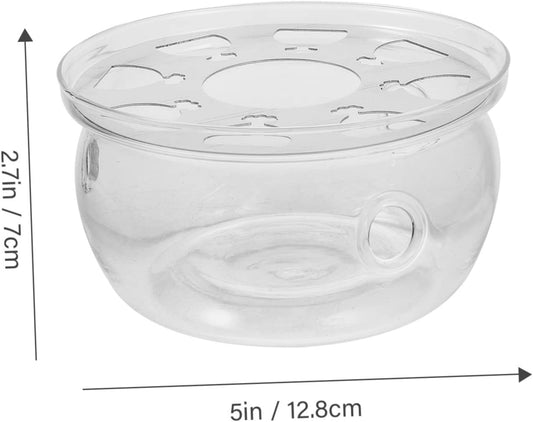 Zerodeko Transparent Teapot Heating Base Insulation Stove for Kung Fu Tea Glass Teapot Warmer Compact Design for Home Decor Daily Use Tea Accessory