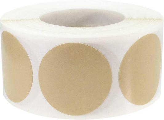 Olive Green Color Coding Labels for Organizing Inventory – 1 Inch Round Circle Dots, 500 Total Adhesive Stickers on a Roll for Storage, Filing, and Supplies – Made in the USA