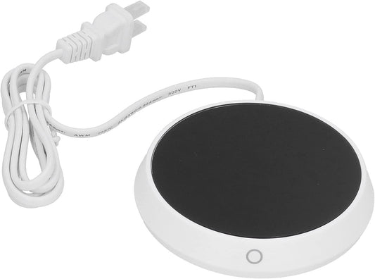 with Auto Shut Off, 18W Electric Mug Warmer Plate, Aluminum Heating for Home Office Use, Keeps Drinks Warm 40°C-60°C