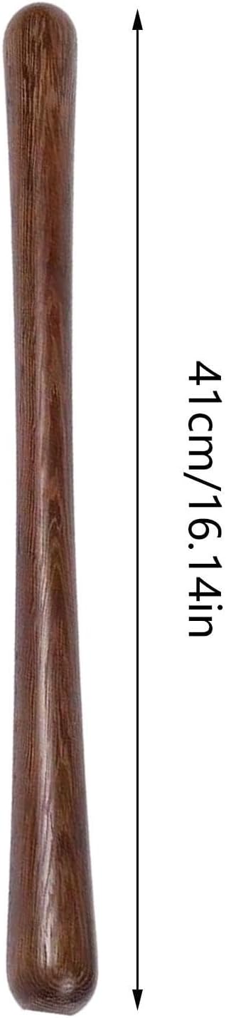 Wooden Stick Massager, Muscle Body Hammer Tool, Handheld Deep Tissue Massage Roller Stick, Full Body Tension Relief Tool, 35cm 13.7in, for Neck Shoulder Back Belly Hip Leg Foot