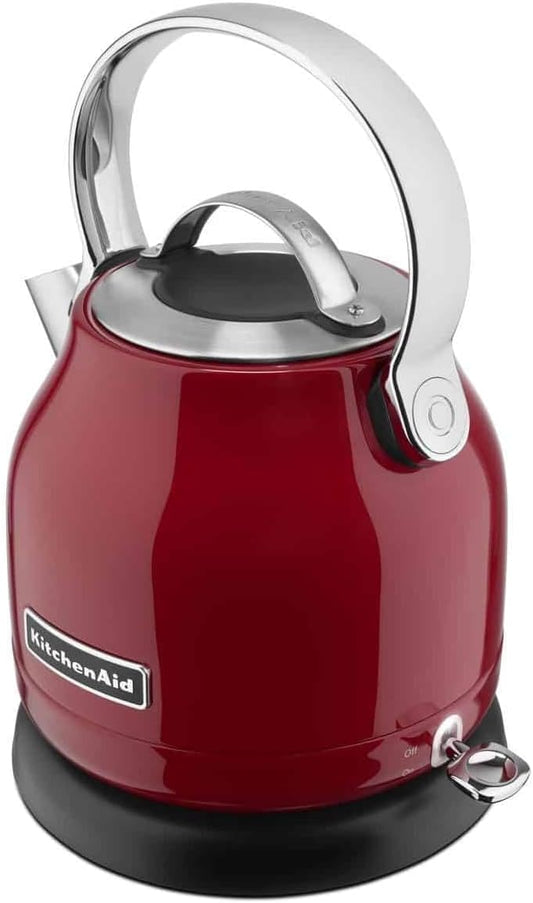 KitchenAid 1.25L Electric Kettle KEK1222, Empire Red | Removable Lid for Easy Filling, Stainless Steel Design, Convenient Pouring Spout, Compact Design