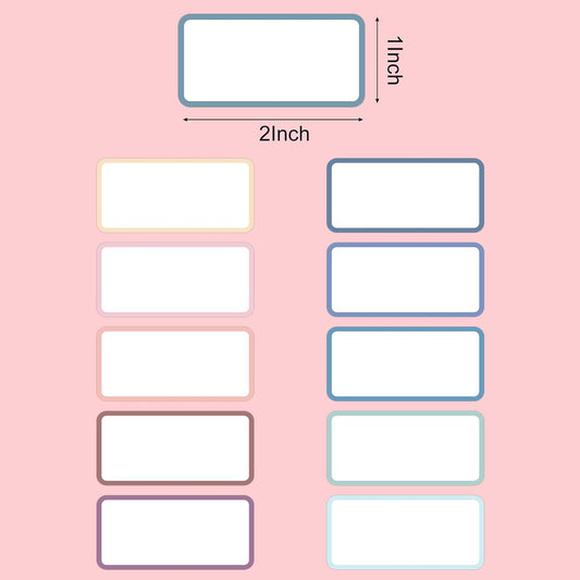 1000 Removable Freezer Labels, 1 x 2 Inch, Waterproof, 10 Colors | Water- And Oil-Resistant, Easy To Write, Sticks To Containers, Great For Food Storage, Bottles, Folders, And Bins