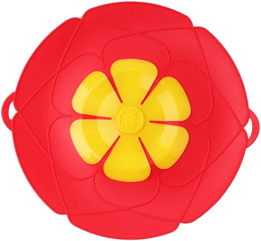 2pcs Silicone Spill Stopper Lid - Flower Shape Cover For Pots And Pans - Kitchen Cooking Accessories(Green)