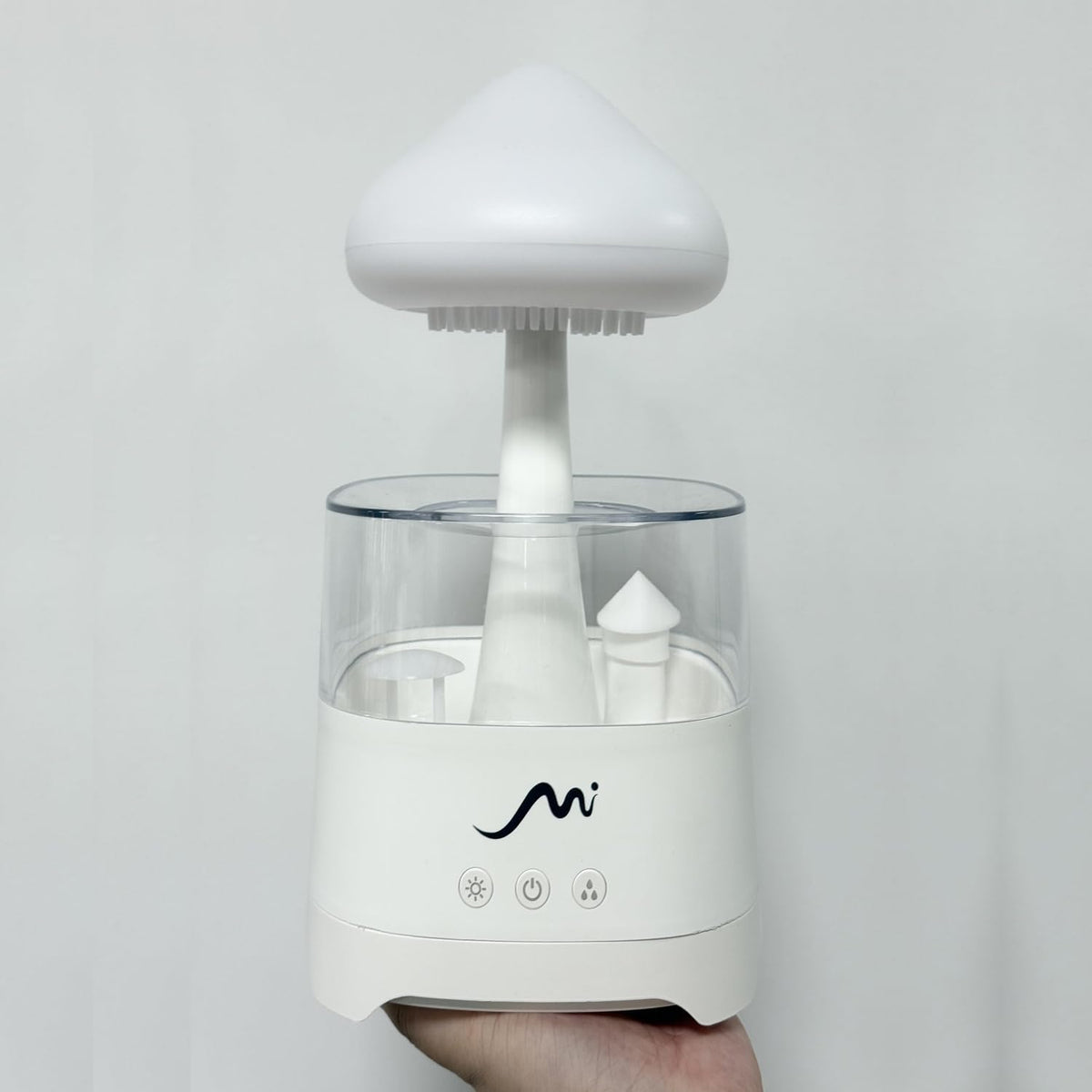 Rain Cloud Humidifier for Bedroom with Remote Control, Built-in Sound Speaker, Aromatherapy Water Drip Diffuser, LED Night Light & Raindrop Sounds for Sleep and Relaxation