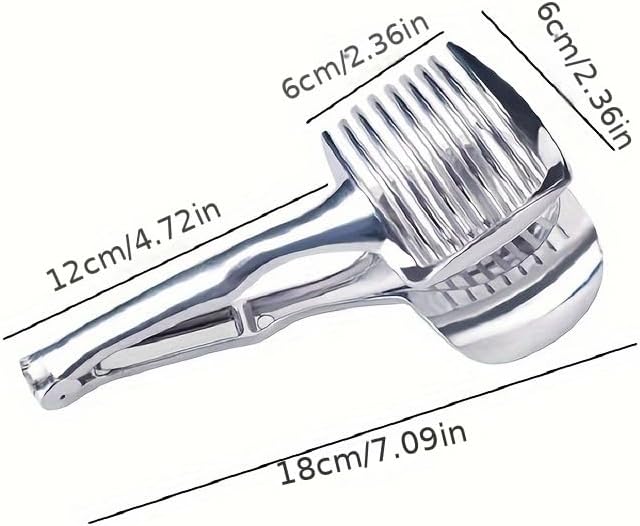 Choxila Lemons Holder for Slicing –Aluminum alloy Tomato Slicer Tool for Home Use, Multi-Purpose Vegetable Holder for Onion,Potatoes, Tomatoes & Slicing