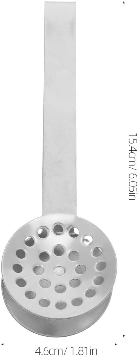 OUNONA 3pcs Tea Bag Squeezer Tongs: Filter Strainer Clip - Tea Squeezer for Loosing Leaf Bags Gripping Ice Cube and Sugar Silver