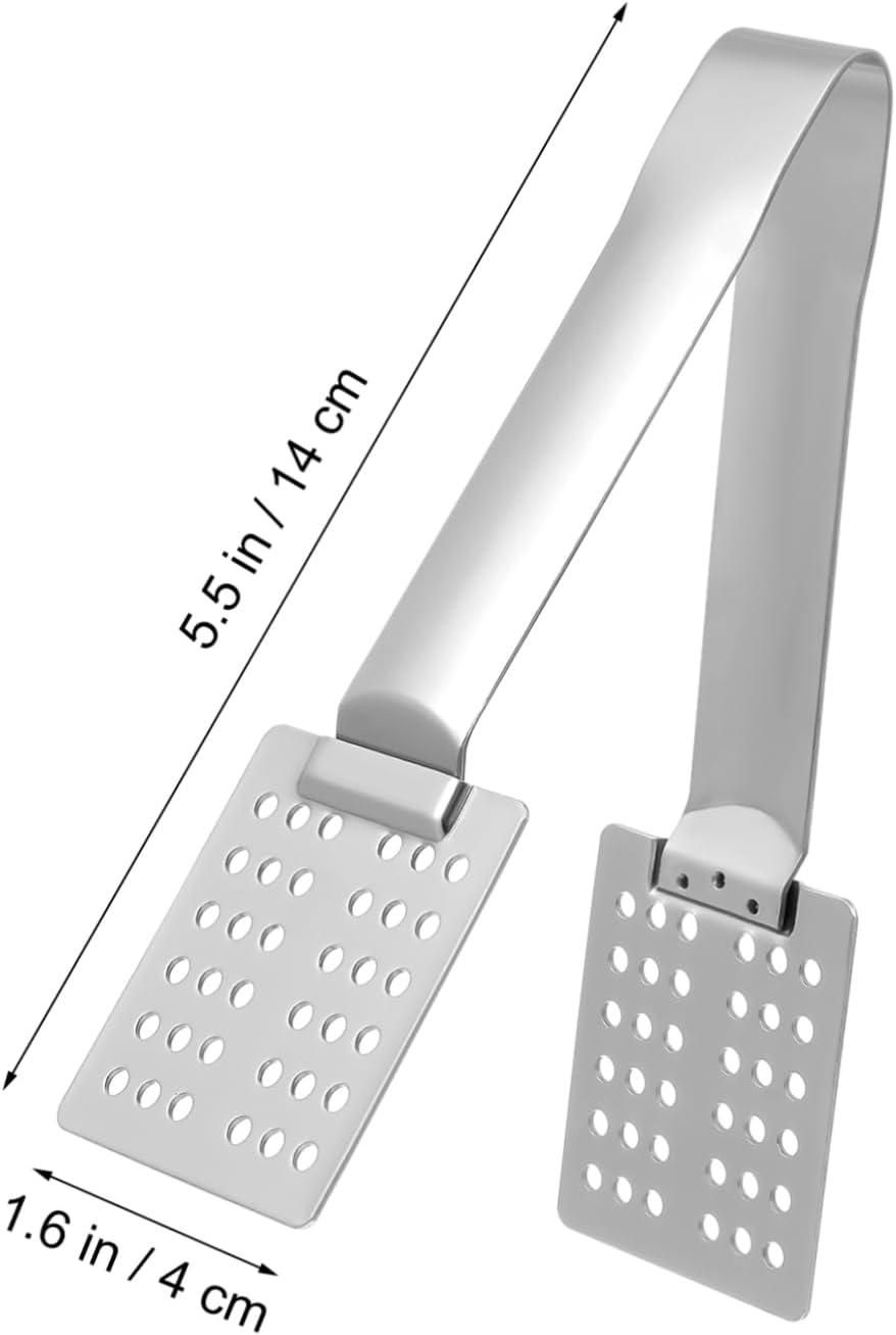 Cabilock Stainless Steel Tea Bag Spoon Squeezer with Filterable Tong for Cooking and Food Clamping Premium Multi Purpose Kitchen Tool for Tea Bags and Food Handling