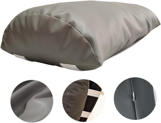 Leg Pillow for Recliner & Couch - Bolster Foot Rest Pillow, Half Moon Shape Multi-Purpose Leg Elevation Pillow for Bed, Sofa, Chair - Knee Pillow for Back Sleeping & Comfortable Foot Cushion (Brown)