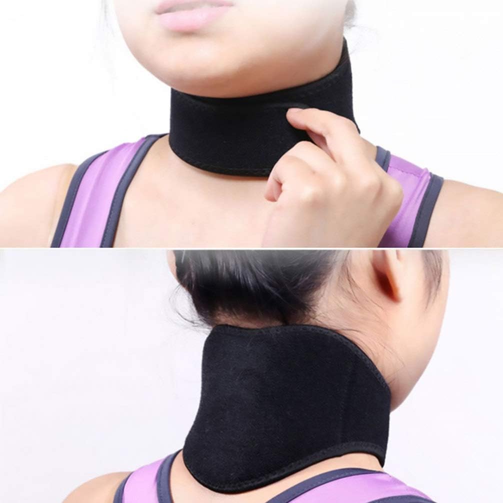 EXCEART Magnetic Self Heating Pad Therapy Pain Relief Neck Wrap Support Brace Collar Pain Relief for Neck Arthritis Migraine Headaches Shoulders and Back