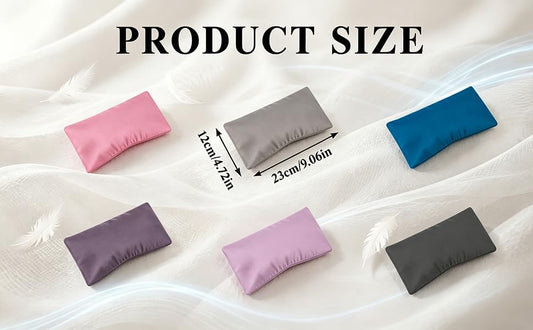 TUYUU 6 Pack Washable Cotton Eye Pillow Covers, Removable Zippered EyePillow Cases for Weighted Eye Pillow, Soft Unscented Covers Only for Yoga, Meditation, Sleeping, Spa, Massage, Multi Color