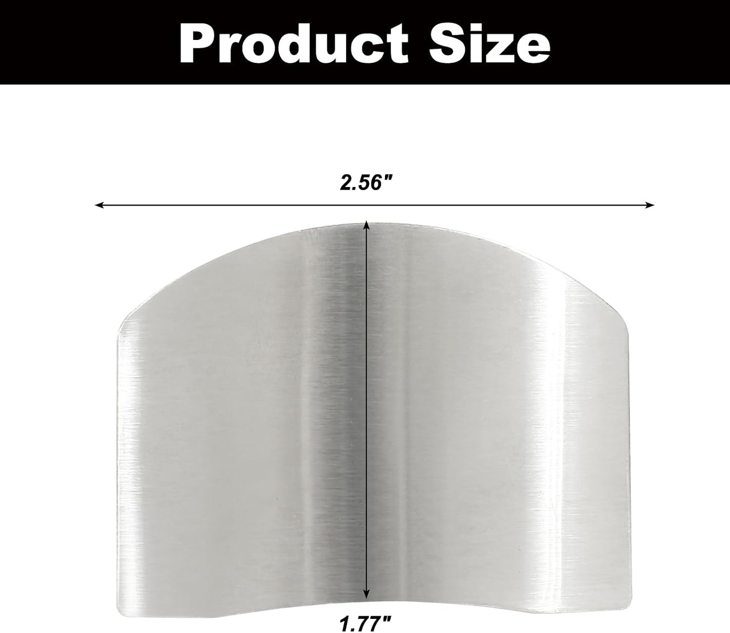 4 Pcs Stainless Steel Finger Guards | Finger Protectors for Cutting, Slicing, Dicing, Chopping Vegetables, Kitchen Tool Knife Shields, Avoid Hurting