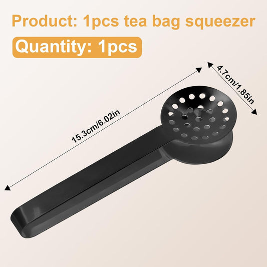 Tea Bag Squeezer Tongs, Stainless Steel Teabag Strainer Dispenser Gripper Picker Accessories for Tea Drinkers Gifts(Gold)