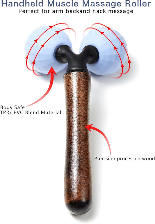 Relax Massage Roller,Handheld Total Body Massager Tools for Back, Neck, Foot, Calf, Leg, Arm & Deep Tissue Massager Relief for Sore Muscles