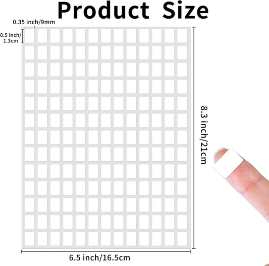 2×3 Inch Removable Blank Freezer Labels,Water/Oil/Tear Resistant/Ink Won't Smudge No Residue (120pcs,1 Bag)