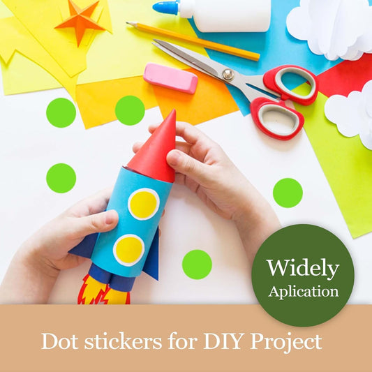 Colored Dot Stickers 1 Inch, Circle Stickers Round Color Coding Dots Markers Sticker, 1575 PCS Removeable Sticky Labels Sticker Dots for Toddlers Students Office Classroom in 7 Assorted Colors