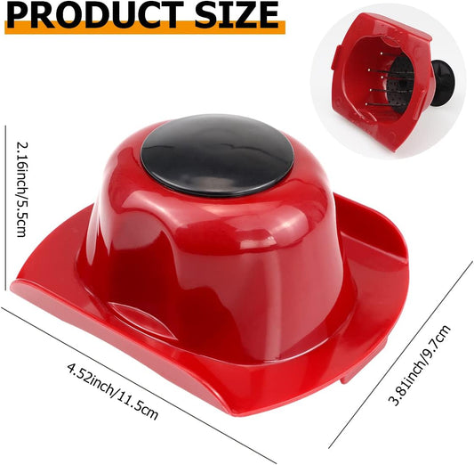 DOERDO Food Safety Holder for Mandolin Slicer Food Slicer Cutter Finger Guard Vegetable Cutting Finger Protector, Red, 4.8 * 3.5 Inch