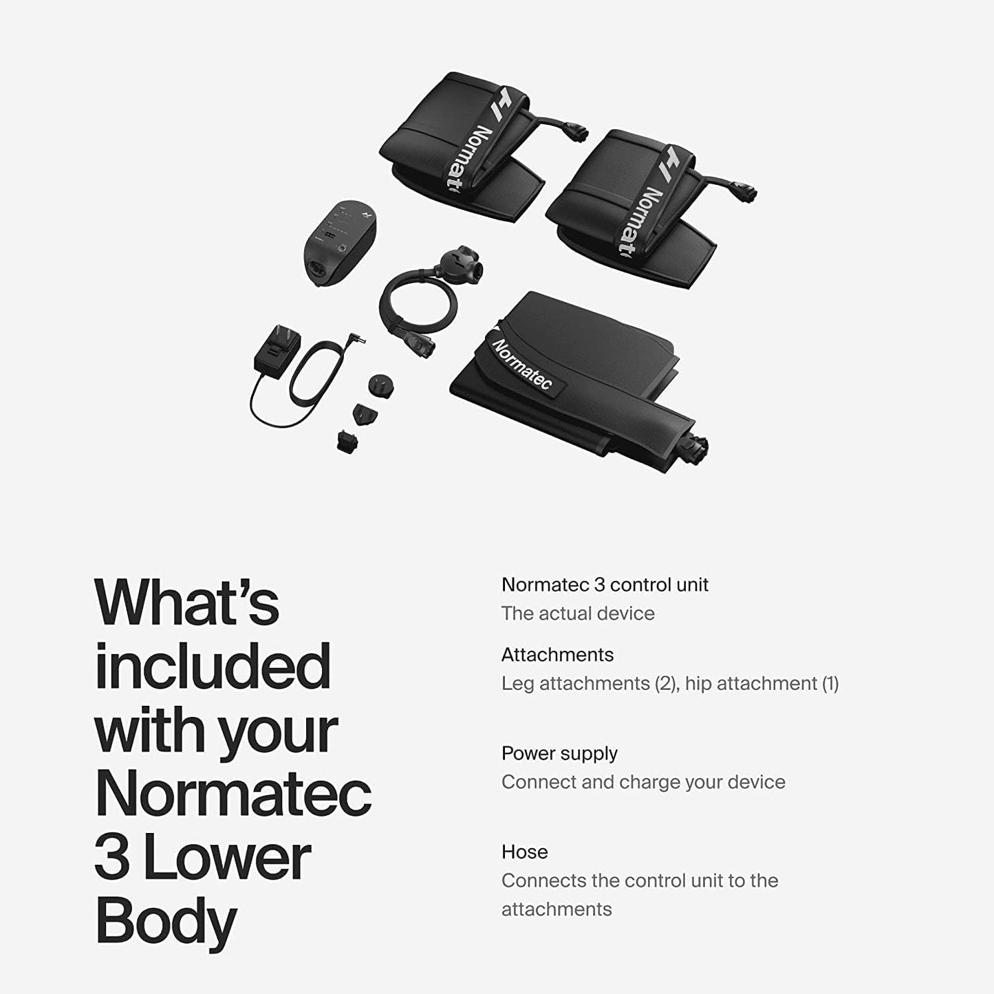 Hyperice Normatec 3 Legs Compression Boots Full Leg Recovery Size Standard | Relieve Muscle Aches Pain | Reduce Tension Swelling | 7 levels | Increase Circulation | ZoneBoost | FSA-HSA Eligible | TSA