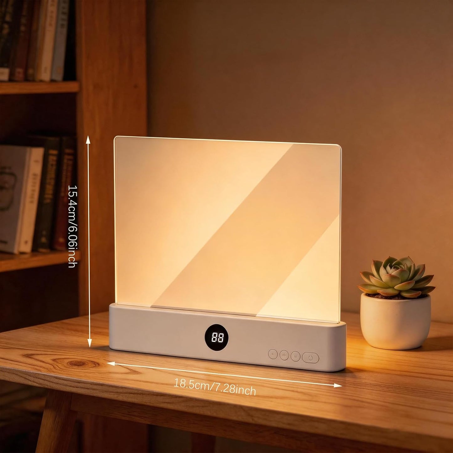 Choudao LED Book Light & Night Light 2 in 1, Flat Reading Light, Black | 3 Color Temperatures & Stepless Dimming, USB Rechargeable Full Page Light with Timer for Night Reading in Bed