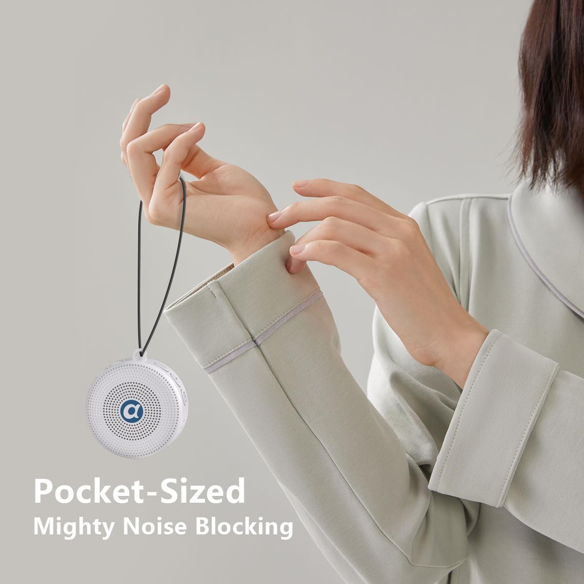 Portable Noise Machine Baby Battery Sound Machine with 30 Soothing Sounds Mini White Noise Machine 32 Volume Level Sleep Machine for 3D Surround Noise Machine for Kid Adult Home Travel