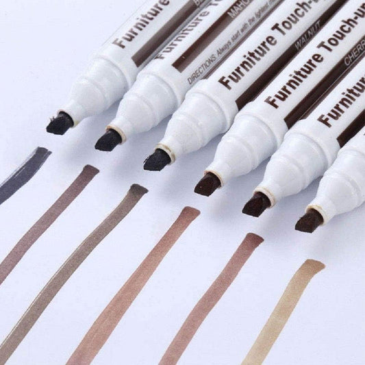 Furniture Markers Touch Up, Wood Repair Markers Wood Stain Touch-Up Marker Repair Pen for Stains, Scratches, Wooden Floors, Tables, Carpenters Simple Paint Fix(Color:Cherry)