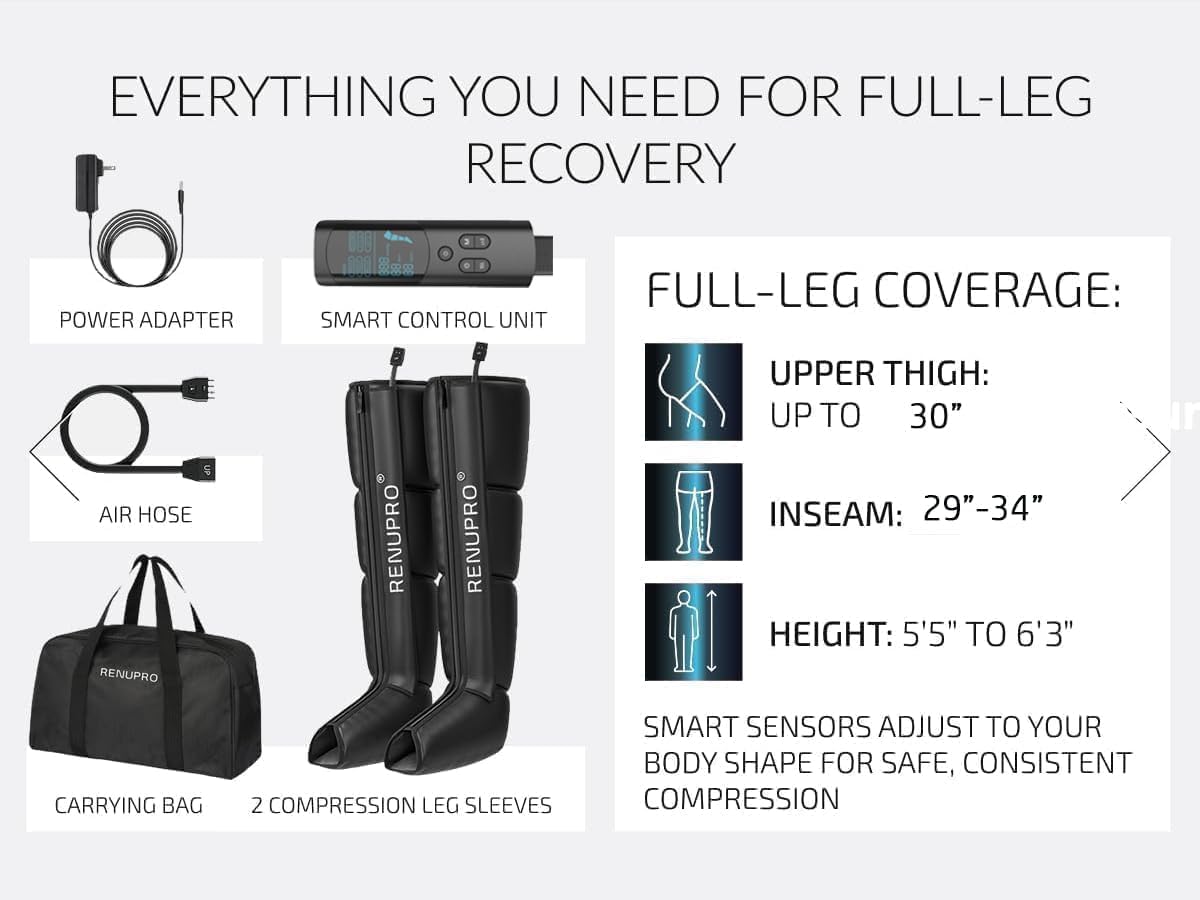 Leg Compression Massager, Air Compression Boots for Circulation