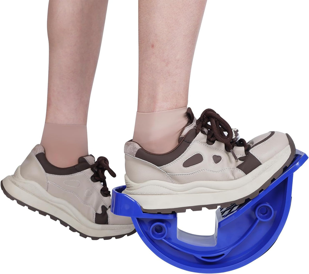 Hausse Foot Stretcher, Calf Stretcher for Plantar Fasciitis, Non-slip Stretching Foot Rocker for Home Office (Blue)