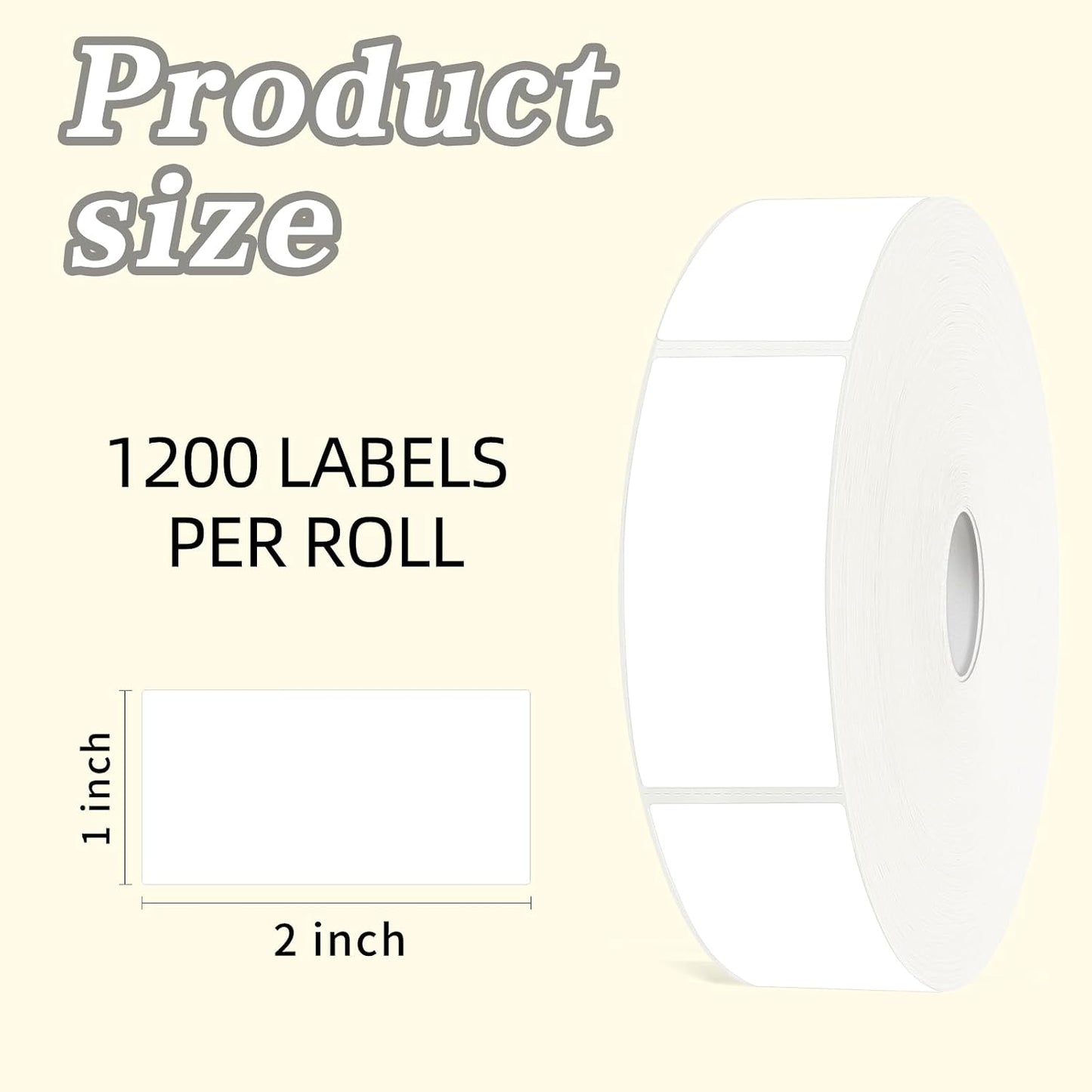 600 Blank Removable Freezer Labels Water Oil Resistant with Perforation Line for Food Containers Jars Pantry Organization (Ink Quick-Dry,1” x 2”)
