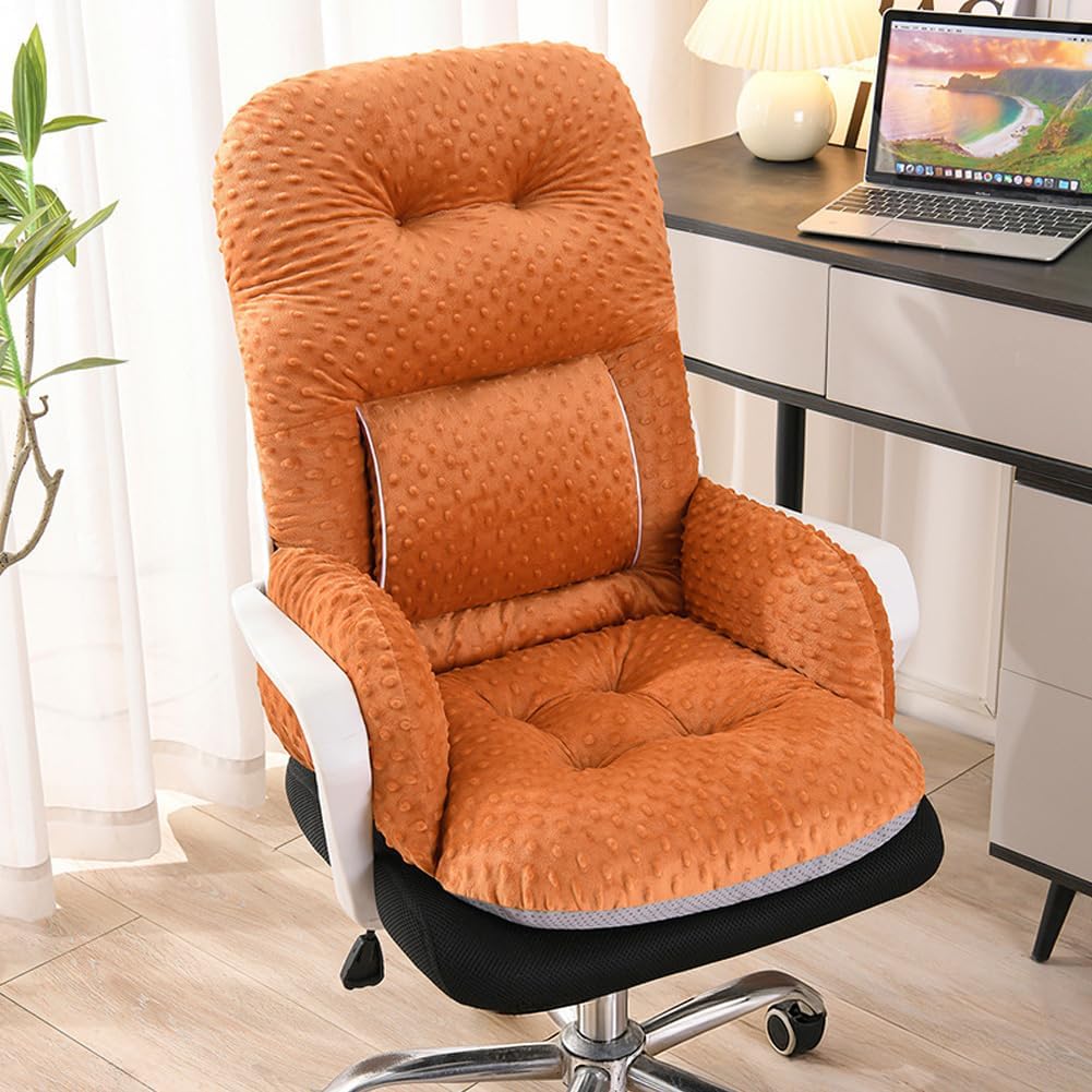 Office Chair Cushions with Armrest,Non-Slip Rocking Chair Pad with High Back Support for Dining Dorm Floor Car Office Patio