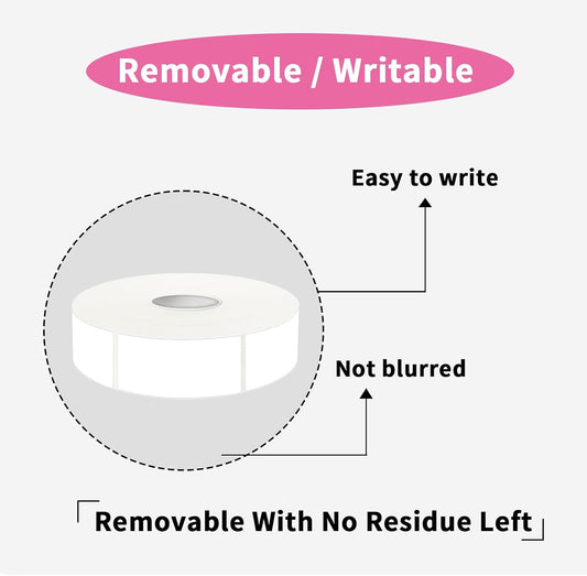 1000 Blank Removable Freezer Labels, Blank Removable Labels Water Oil Resistant with Perforation Line for Food Containers Jars Pantry Organization (Each Measures 1x 3 Inch)