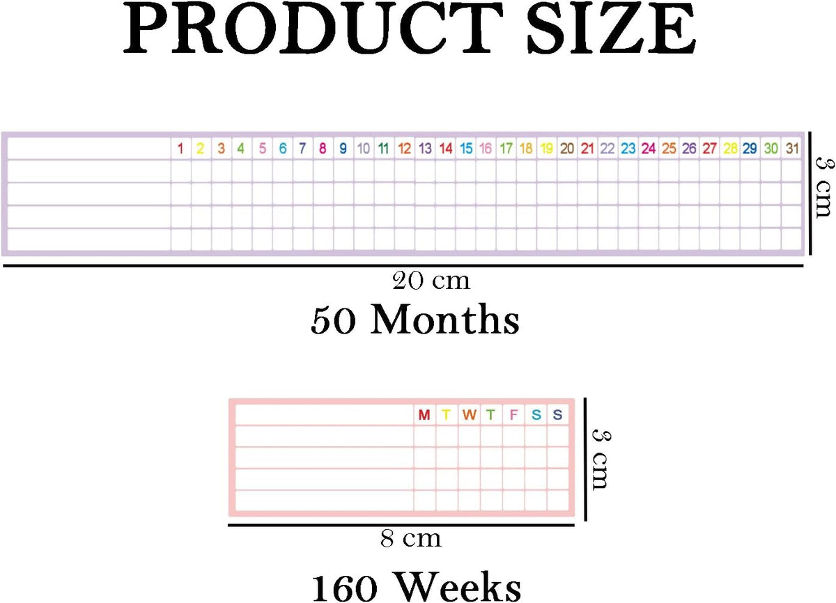 Writable Weekly & Monthly Habit Tracker Stickers,Goals Habits Track Labels for Planners,Scrapbooks,Journa