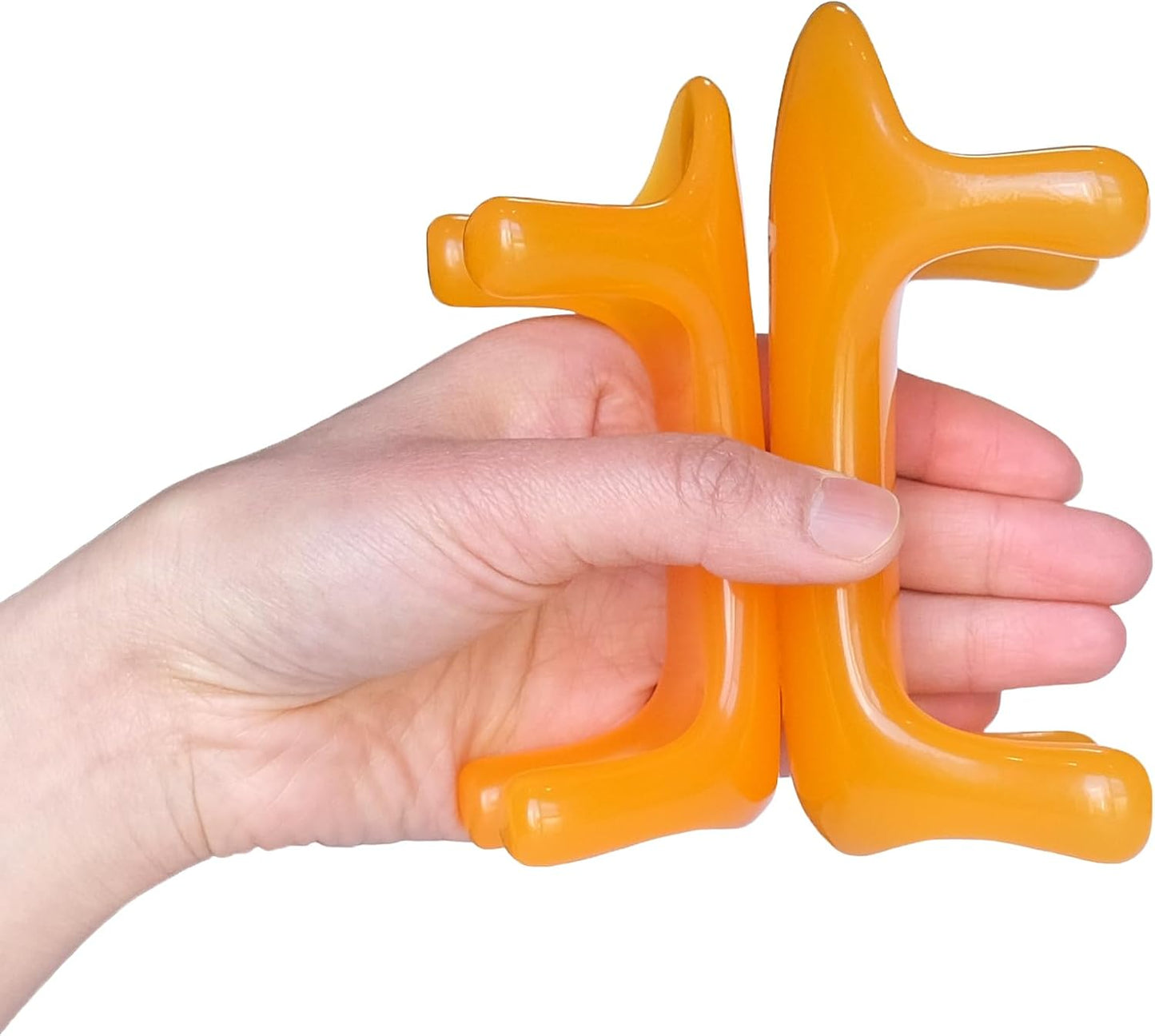 Trigger Point Massage Tool for Full Body Use. 2 Pack. | Handheld 4-Leg Pressure Point Massager for Muscle Knots Deep Tissue Myofascial Release Pain Relief Rehab. Durable Resin