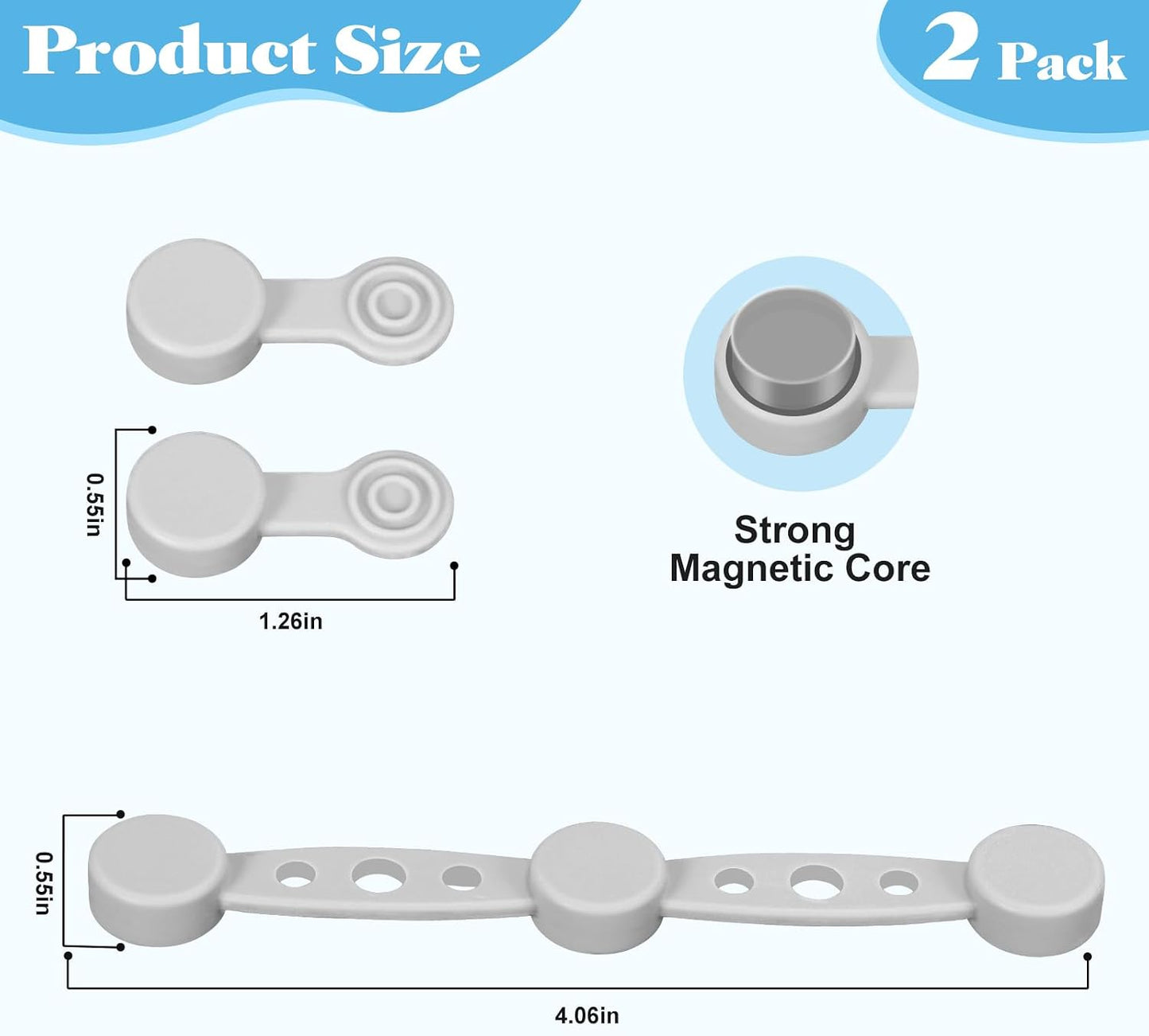 Air Fryer Magnet Silicone Buckles for Parchment Paper – 2 Pack Reusable Accessories for Disposable Basket Liners, Secure Baking Paper, Prevent Shifting & Burning (Black)