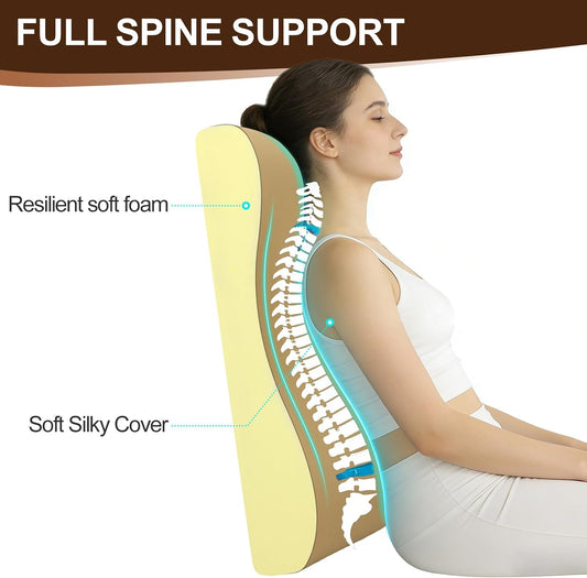2-in-1 Neck Pillow Lumbar Support Pillow for Recliner Couch& Glider Chair - High Resilient Foam Ergonomic Back Support for High-Back Rocking Chairs, Glider Rocker Replacement Cushions Navy S