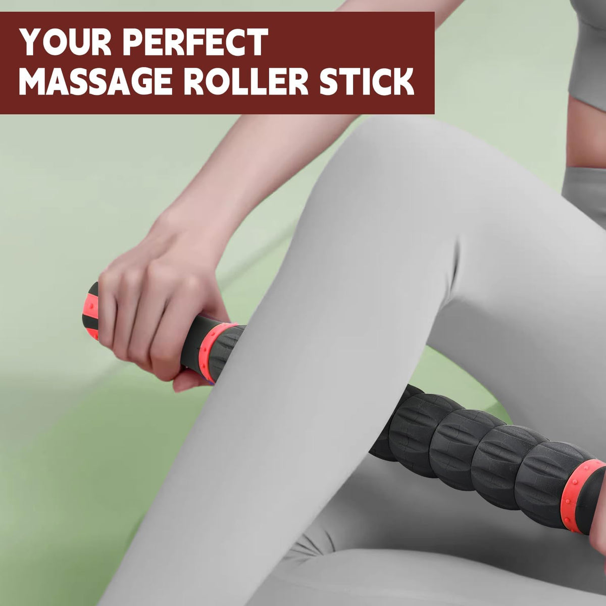 Massage Roller Stick,Muscle Roller Stick for Athletes,Liposuction Massage Roller for Lymphatic Drainage, for Relief Muscle Soreness, Trigger Points, Help Runner Legs, Back Recovery
