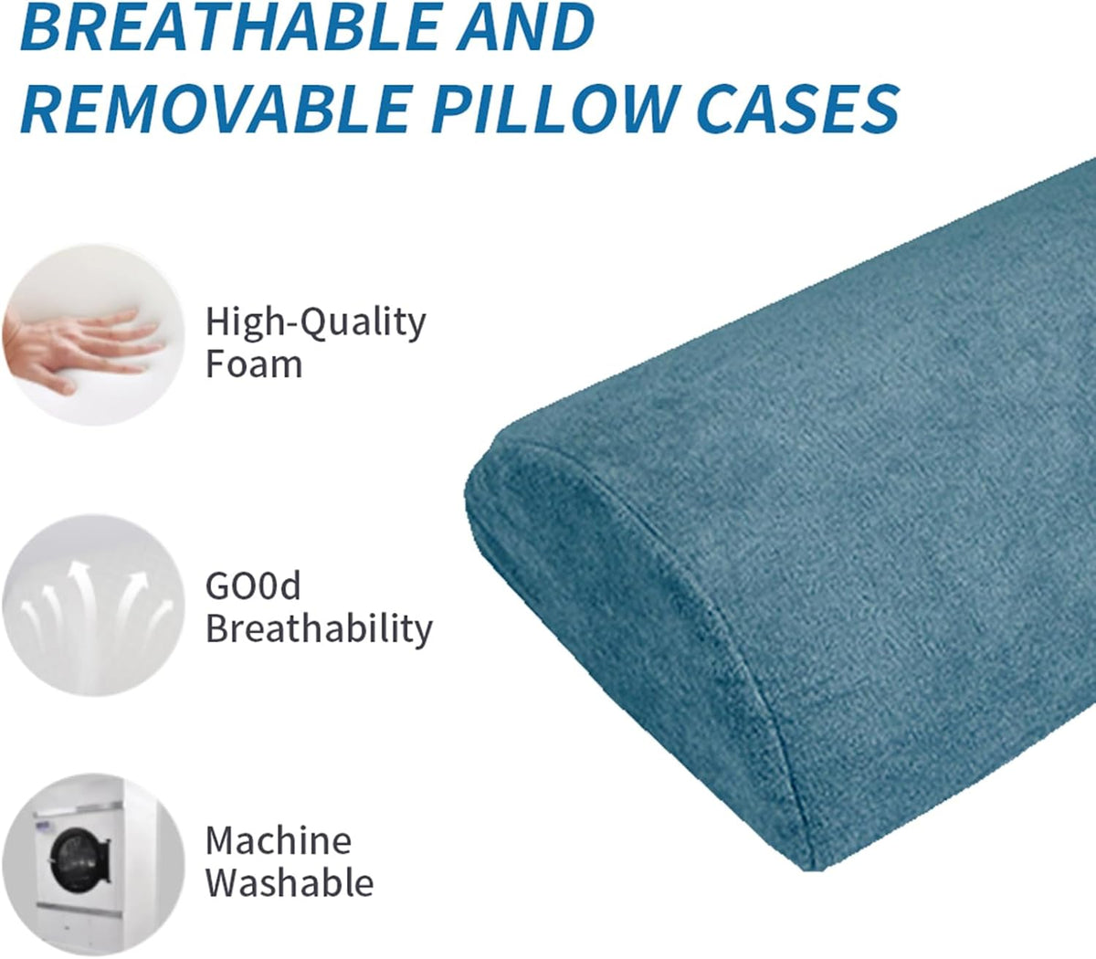 Sciatica Pain Relief Knee Back Sleeper Pillow Leg Wedge Pillows