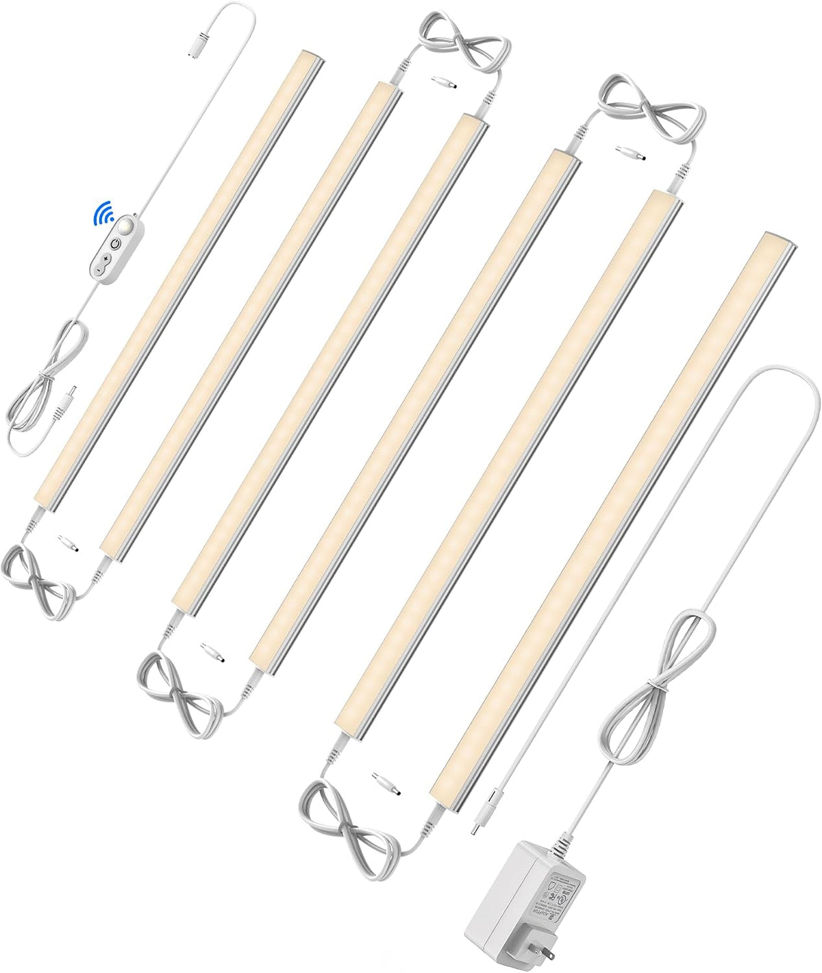Motion Sensor Cabinet Lighting, 4500K Daylight, 3 Pack 12 inch Linkable