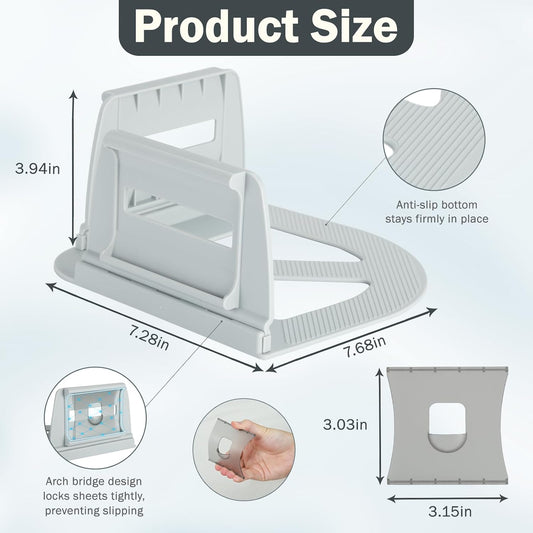 VOOWO Bed Sheet Holders For Corners - Bed Lock Sheet Holder Keep Sheets Firm & Tight, Heavy Duty Fitted Sheets Corner Holders, Mattress Corner Clips Bedsheet Gripper For King Queen Size Beds, Set of 4
