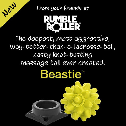 Beastie Original Massage Ball Deep Tissue Trigger Point Tool for Muscle Knots, Myofascial Release, Recovery & Mobility, Lacrosse Ball Alternative