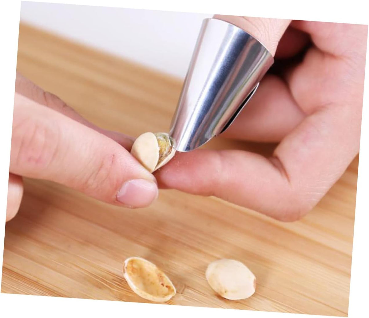 2 Pcs Nut Tools Finger Protector Cutting Shelling Tools for Nut Pistachio Tools Pine Tools
