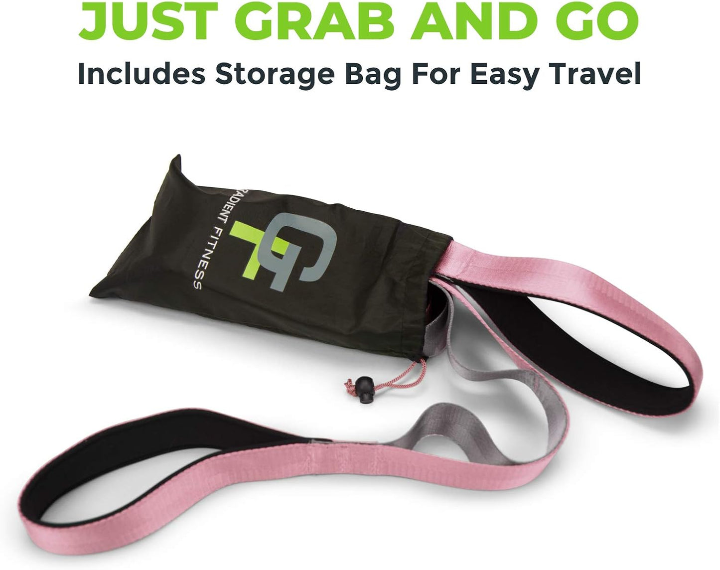 Stretching Strap for Physical Therapy, 12 Multi-Loop Stretch Strap 1.5" W x 8' L, Neoprene Handles, Physical Therapy Equipment, Yoga Straps for Stretching, Leg Stretcher.