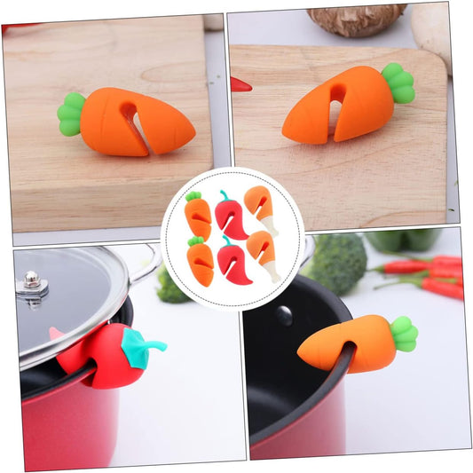 6pcs Silicone Lid Lifter Boil Stoppers for Kitchen Cooking