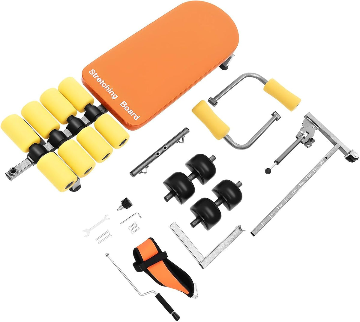 Lumbar Decompression Table with Cervical Traction Full Body Stretching Device for Neck Back Knee Hip Pain Relief Up to 264.5 lbs Weight Capacity