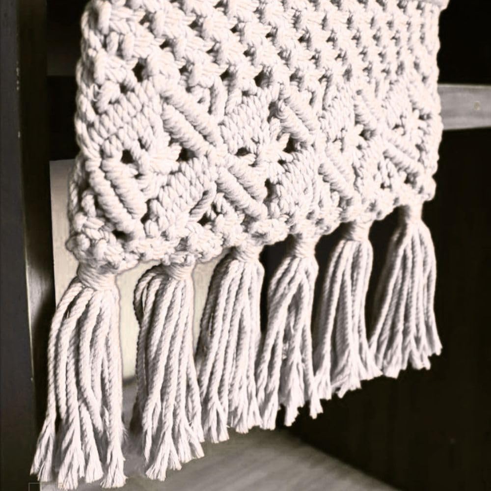 Sofa Armrest Organizer, Armchair Caddy, Macrame Couch Organizer | Dual Pocket Design, Couch Remote Holder, Couch Caddy, Boho Couch Caddy, Sofa Essentials Organizer, Gift