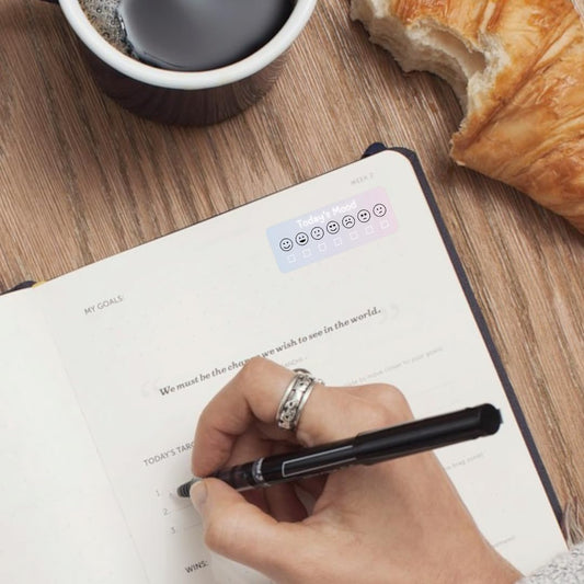 Mood Tracker Stickers for Planner Organization Daily Planning Journal Habit trackers (Pastel, 2 Sheets, 84 Stickers)
