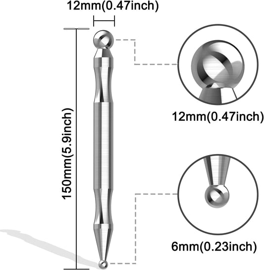Acupuncture Pen, Facial Reflexology Tools Stainless Steel, Trigger Point Massager Tool, Deep Tissue Massage Tool