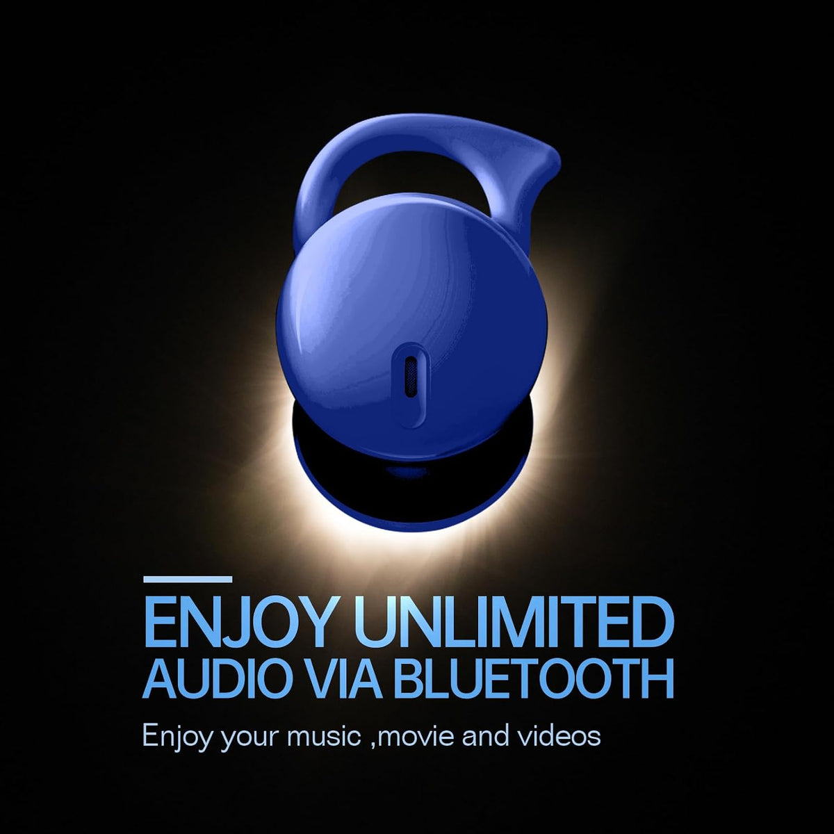 Invisible Sleep Headphones,Sleep Earbuds for Side Sleepers,Small Comfortable Fit Noise Blocking Sleeping Ear Buds,Bluetooth 5.3 Wireless Earbuds, in-Ear Ear Buds for Sleeping, Working (Blue)