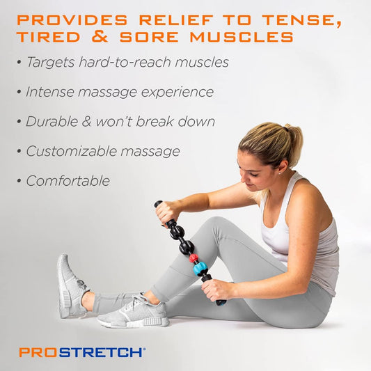 ProStretch X2, Massage Stick for Muscle Soreness Recovery & Tightness | Massage Stick Roller for Deep Tissue Therapy & Myofascial Trigger Point Release