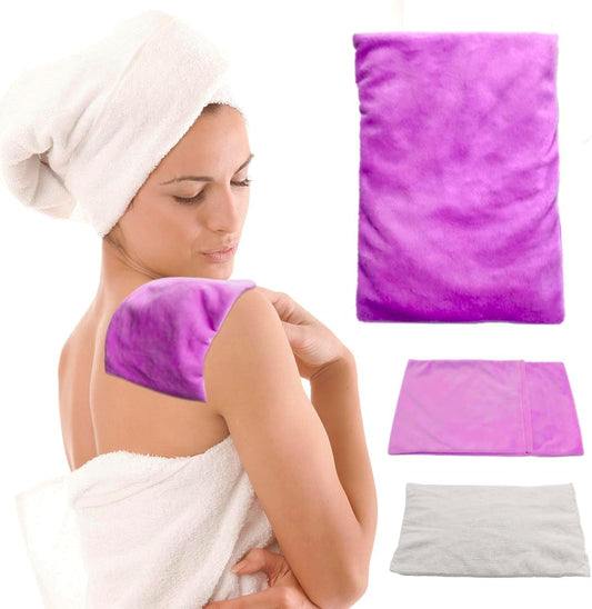 Microwavable Heating Pad, Moist Heat Pad for Pain Relief, Cramp, Menstrual, Tension and Stress, Heat Compress Wrap for Neck, Back, Shoulder, Muscle, Abdomen, Joint (1 S Blue)