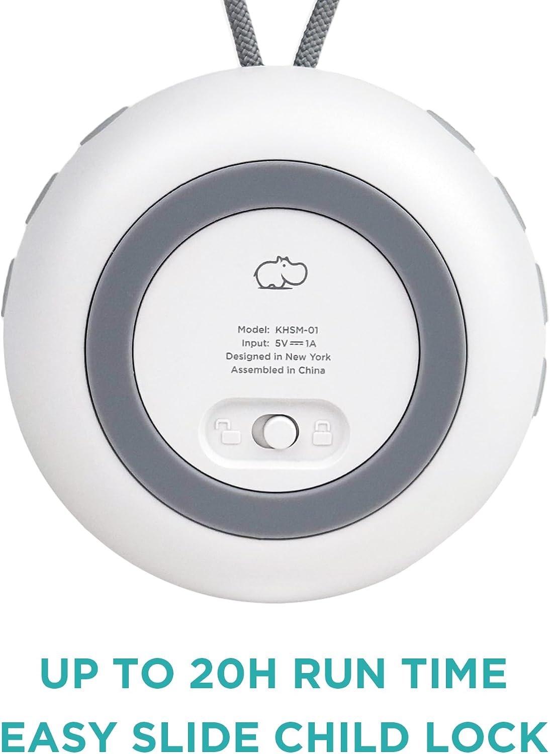 LittleHippo White Noise Machine | Portable Sound Machine for Babies, Kids, Adults | Sleep Soother | 19 Soothing Sounds | Long Battery Life | Travel, Registry, Baby Shower, Gift