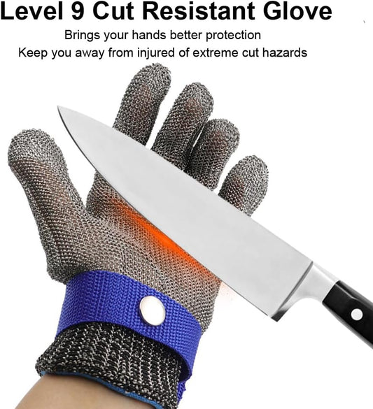 SUJAYU Cutting Gloves Cut Resistant Gloves, Level 9 Cut Proof Gloves Cut Resistant Work Gloves, Kitchen Gloves for Cutting